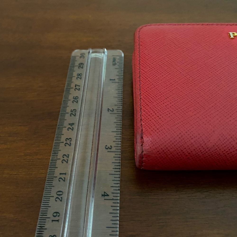 Authentic Prada Red Saffiano Leather Wallet – Luxury Designer Wallet - Picture 11 of 11